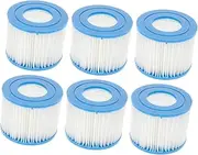 NULYLU 6pcs Pool Filter Replacement for Type VI Compatible with Bestway/Spa Filter Pump