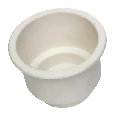 Single New Two Tiered White Plastic Cup Drink Can Holder Boat RV Universal
