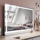 Large Vanity Mirror 3-Color Light Makeup Mirror Hollywood LED Mirror 800x600mm