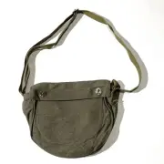 Deadstock 80s Soviet Army Gas Mask Bag Khaki Green Vintage Military Shoulder
