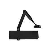 Zanda Matt Black Standard Door Closer EN2-4 Mechanism & Flat Bar