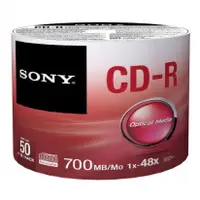 在飛比找蝦皮購物優惠-SONY CD-R 48X 700MB 白金片裸裝/布丁桶裝