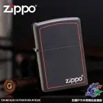 詮國 ZIPPO 美系經典打火機 紅框黑啞漆 / NO.218ZB