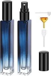 Segbeauty Perfume Atomiser, 2 Pcs 10ml Perfume Travel Bottle, Glass Perfume Spray Bottle, Leakproof Perfume Bottle, Perfume Containers Refillable, Travel Essentials for Women