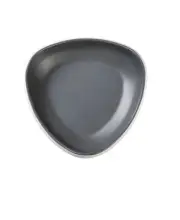 Yanco China DI-6208 Discover Grey Melamine 18 oz. 9" x 9" Triangular Bowl- 1 Doz