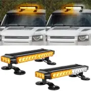 14.5" Flashing LED Emergency Light Bar Rooftop Double Side Strobe Warning Light