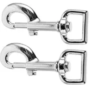 Milisten 2pcs Dog Leash Clasp Pet Leash Hook Pet Connectors Dog Leash Fixing Hooks Chain Clasps Dog Leash Metal Clip Dog Leash Clip Pet Buckle Hook Lanyard Snap Clasp DIY Clasps