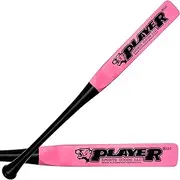 PSG 29" Pro Maple Flat Half Paddle Training Baseball & Softball Bat in 29"/ 17 oz/Flat:2.50" for Female Youth & Adult Players in Pink & Black by Player Sports Goods LLC