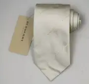 NEW Burberry BEIGE Check Mans 100% Silk Tie Authentic Italy Made 3.5" 035073