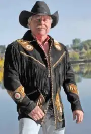 Men's Western Suede leather Cowboy Style Jacket fringe with beaded work