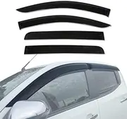 AUSGO Weathershields Compatible with Mitsubishi Triton MQ MR Dual Cab 2015-2024, Injection Weather Shields Window Visors Wind Deflectors Sun Rain Guard 4PCS Set