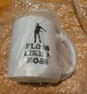 Floss Like A Boss Dance Silhouette Funny 12 oz Coffee Mug
