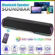 Surround Sound Bar 4 Speaker System Wireless BT Subwoofer TV Home Theater