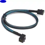 MINI SAS HD SFF-8643 to 90 degree MINI SAS SFF-8643 server connection Cable