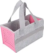 Carrying Case for Toniebox Starter Set, Portable Carrying Storage Bag Extra Space Felt Cloth Case for Toniebox Player Starter Set (Pink)