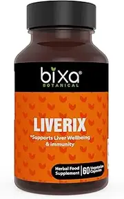 bixa BOTANICAL Liverix Capsules, Guduchi (Giloy) Phyllanthus Niruri Kutaki Extract Supports Liver Wellbeing & Immunity - 60 Veg Capsules (450Mg)