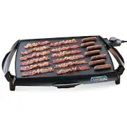 Tilt & Drain Electric Griddle, Cool-Touch, Black, Non-Stick Cooking Surface
