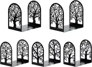 Happyhapi Book Ends, Metal Bookends for Shelves, Modern Tree Book Ends