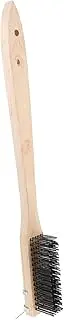 Abaodam Pizza Stone Brush with Stainless Steel Wire Bristles Handle for Cleaning BBQ Grills and Ovens Essential Tool for Outdoor Pizza Enthusiasts and Barbecue Lovers