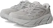 [HOKA] Unisex-Adult Clifton L Suede Sneaker, Limestone/Limestone, 14 Women/13 Men