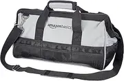 Amazon Basics Durable Wear-Resistant Base, Tool Large Standard Bag with Strap, 40.64 cm , Black & Grey