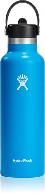 Hydro Flask Standard Mouth Straw Cap thermos Color Blue 621 ml