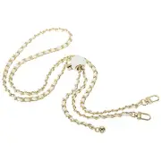 55 Inch Purse Chain Strap, Adjustable Handbag Chains for Bags, White/Light Gold