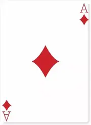 ACE OF DIAMONDS CASINO POKER NIGHT LIFESIZE CARDBOARD CUTOUT STANDEE DECORATION