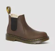 Dr. Martens Z54110 Unisex Junior Brown Leather Leonore Chelsea Boots Size M5 L6