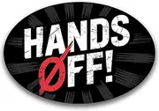 Magnet Me Up Hands Off Protest Car Magnet - 4x6 Inches, Oval- Durable Vinyl Magnetic Decal Full-Color UV Print, Weatherproof, Political Activism, Activist Message, Made in USA