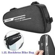 ROCKBROS Road Bike Triangle Bag Waterproof Cycling Front Tube Frame Bicycle Bag