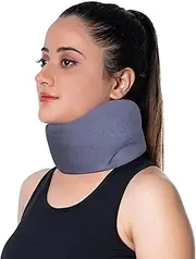 Wonder Care Neck Brace for Sleeping Cervical Collar Relief Neck Pain and Neck Support Soft Foam Wraps Keep Vertebrae Stable for Relief of Cervical Spine Pressure for Women & Men Grey-Medium