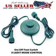 Christmas Tree Power Cord 6FT Connector 5/8in Foot Switch Change Light Mode