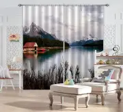 3D Landscape 35 Blockout Photo Curtain Printing Curtains Drapes Fabric Window AU
