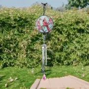 21"Long Cardinal Silhouette Scene Wind Chime Ornament Home Decor Unique Gift