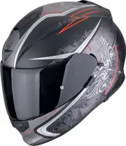 Scorpion EXO-491 Run Helmet, black-red, Size M for Men Black Red