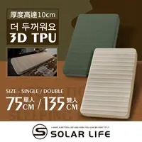 在飛比找樂天市場購物網優惠-Solar Life 索樂生活 3D雙人TPU自動充氣睡墊床