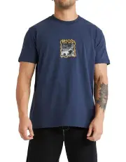 [RVCA] Midnight Short Sleeve Tee in Moody Blue