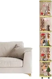 Stuffed Animal Storage Tube | Plush Storage - Clear Aesthetic Vertical Basket Bucket Holder Shelf for Nursery Closet Playroom Bedroom Home