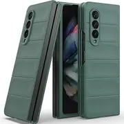 [Eabhulie] Galaxy Z Fold3 Case, Hard PC Non-Slip Anti-Scratch Case Cover for Samsung Galaxy Z Fold 3 5G Green