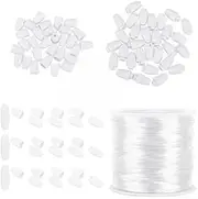 [Koautios] 3x 30x Beads: Connectors, Removable Clasps, Multi-Purpose Accessories for DIY Crafts, Practical Aesthetic Cord Clasps