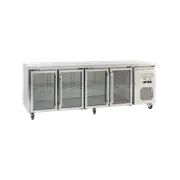 Exquisite Four Glass Doors Underbench Storage Refrigerators 616 Litre