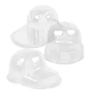 3 Sets Baseball Cap Storage Display Case Travel Hat Holder Plastic Rack