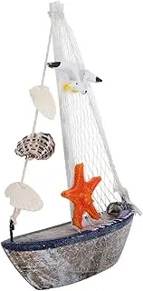 BELLIFFY Detailed Sailing Ship Model Ornaments Nautical Theme Decor for Home Office