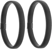 [TOVINANNA] 2pcs Spring Armband Sport Garter Sleeves Armbands for Men Elastic Sleeve Bands Arm Sleeve Arm Band Holder Men Armband Elastic Shirt Sleeve Flexible Keeper Black Zinc Alloy