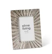 E Style Hutchings Aluminium/Glass/MDF 4x6" Photo Frame Picture Decor Nickel