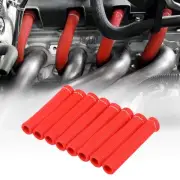 8 PCS Spark Plug Boot Protector 2500° Spark Plug Heat Sleeve Wire Covers Wrap...