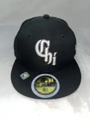 NEW ERA CHICAGO WHITE SOX 59 FIFTY JR CHI CITY KIDS FITTED 6 5/8 HAT BLACK NEW