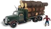 Woodland Scenics HO Tim Burr Logging Truck & Figure Set