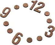 CIYODO Wooden Clock Numbers Kit DIY Replacement Clock Numerals Easy to Use and Store